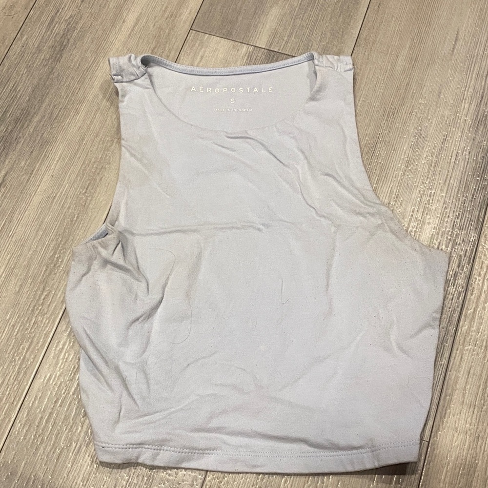 Aeropostale Women's Light Gray Tank Top